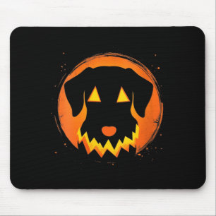 Womens Halloween Dog V-Neck Mouse Mat