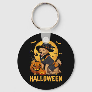 Womens Halloween Dog V-Neck T-Shirt4 Key Ring