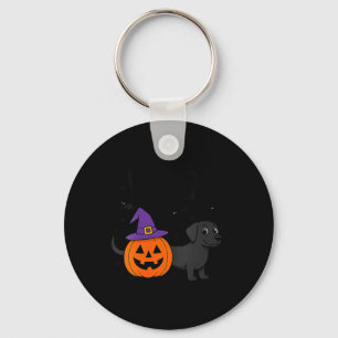 Womens Halloween Labrador Retriever Dog With Key Ring