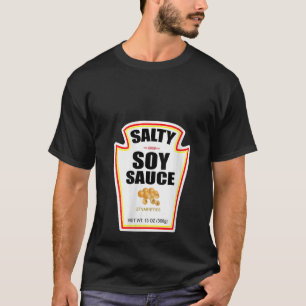 Womens Halloween Matching Costume Salty Soy Sauce T-Shirt