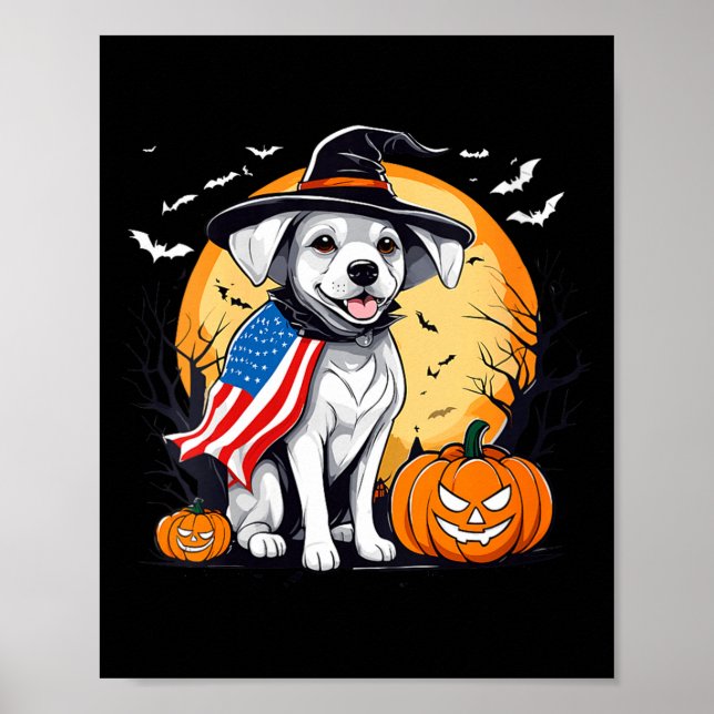 Women's halloween puppy  poster (Front)