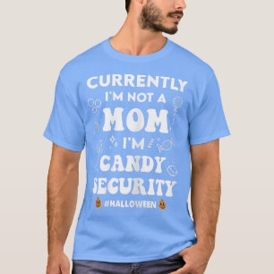 Womens Halloween Spooky Mum Candy Security Funny M T-Shirt