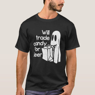 Womens Halloween Will Trade Candy For Beer T-Shirt