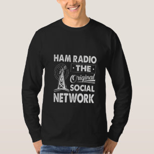 Womens Ham Radio The Original Social Network Amat T-Shirt
