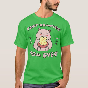 Womens Hamster Saying Best Hamster Mum Biscuits Ma T-Shirt