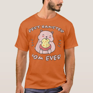 Womens Hamster Saying Best Hamster Mum Biscuits Ma T-Shirt