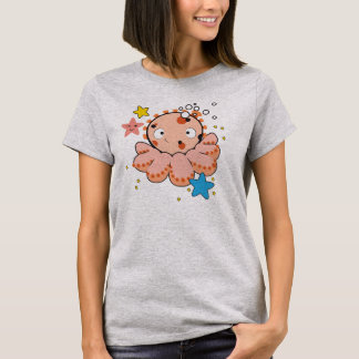 Women's Hanes Nano T-Shirt with cool octopus