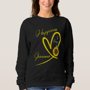 Womens Happiness Is Being A Gramma Sunflower 1 Sweatshirt