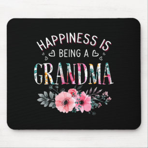 Womens happiness is being a grandma announcement mouse mat