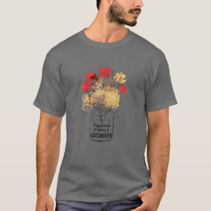 Womens Happiness Is Being A Granny Cute Family Mat T-Shirt