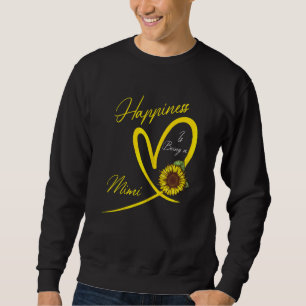 Womens Happiness Is Being A Mimi Sunflower 1 Sweatshirt