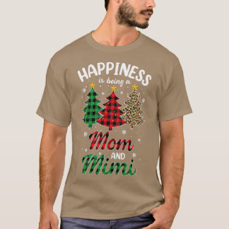 Womens Happiness is being a Mum and Mimi Leopard C T-Shirt