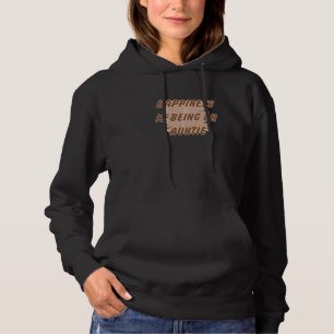 Womens Happiness Is Being An Auntie Promoted Sibli Hoodie