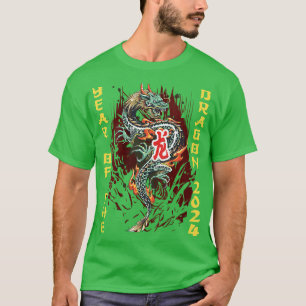 Womens Happy Chinese New Year 2024 Year of the Dra T-Shirt