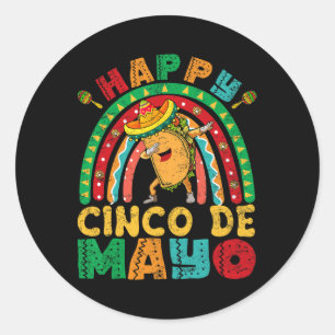 Womens Happy Cinco De Mayo Mexican Fiesta 5 De May Classic Round Sticker