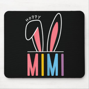 Womens Happy Easter Day 2023 Hoppy Mimi Bunny Funn Mouse Mat