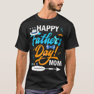 Womens Happy Father's Day To The Best Single Mum T-Shirt