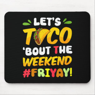 Womens Happy Friday Fri Yay Teacher School Meme V- Mouse Mat