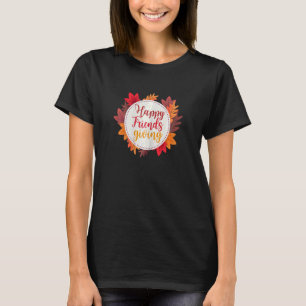Womens  Happy Friendsgiving 2022 Cute Turkey Frien T-Shirt
