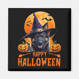 Womens Happy Halloween Dog 1 Magnet
