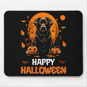 Womens Happy Halloween Dog 2 Mouse Mat