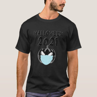 Womens Happy Halloween Quarantine 2021 - Funny Pum T-Shirt
