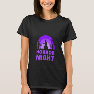 Womens Happy Halloween V Neck 10 T-Shirt