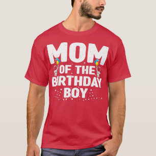 Womens Happy Mum On Kids Birthday  T-Shirt
