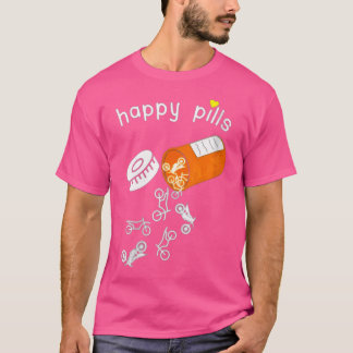 Womens Happy Pills Motorbike T-Shirt