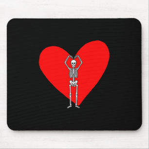 Women's Happy Valentine’s Day Skeleton Vintage For Mouse Mat
