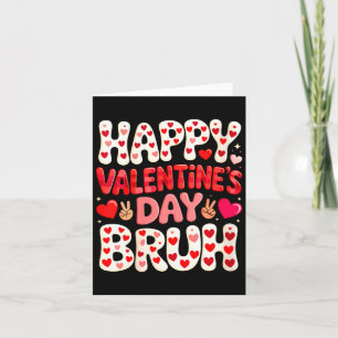 Women's Happy Valentine's Day Hearts Matching Kids Card