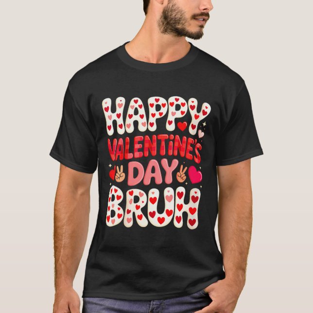 Women's Happy Valentine's Day Hearts Matching Kids T-Shirt (Front)