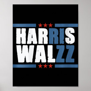 Womens Harris Wz Rizz Funny Voting Kamala Presiden Poster