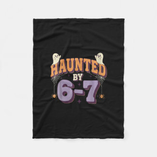 Womens Haunted 67 Six Seven Meme Fleece Blanket