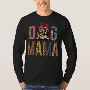Womens Havanese Mama Leopard Print Dog Dog Mum T-Shirt