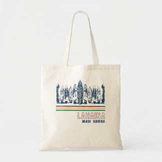 Womens Hawaii Lahaina Maui Retro Surfing Vintage 1 Tote Bag