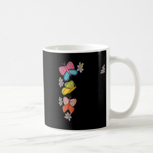Womens He Makes All Things New Butterfly V-neck  Coffee Mug (Right)
