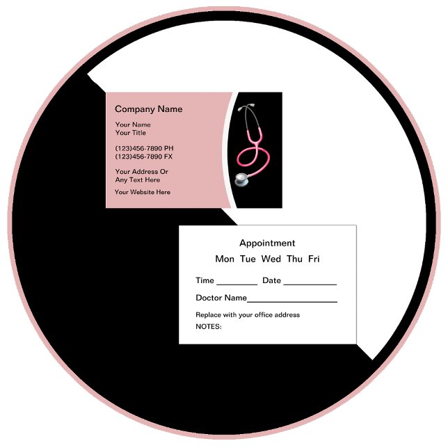 Women's Health Medical Doctor Appointment Business Card (Creator Uploaded)