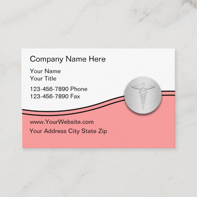 Women's Health Medical Theme Business Card (Front)