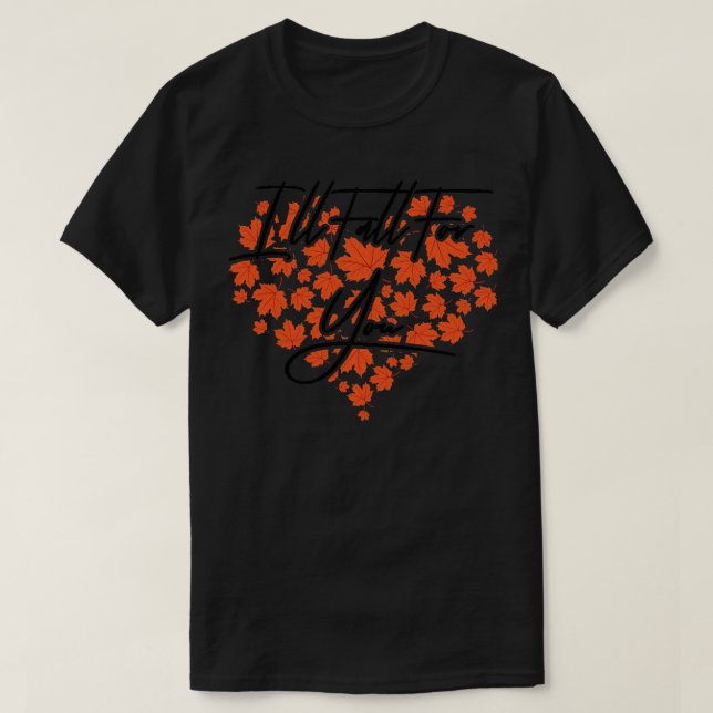 Womens Heart Autumn Leaves Fall Season Premium1052 T-Shirt (Design Front)
