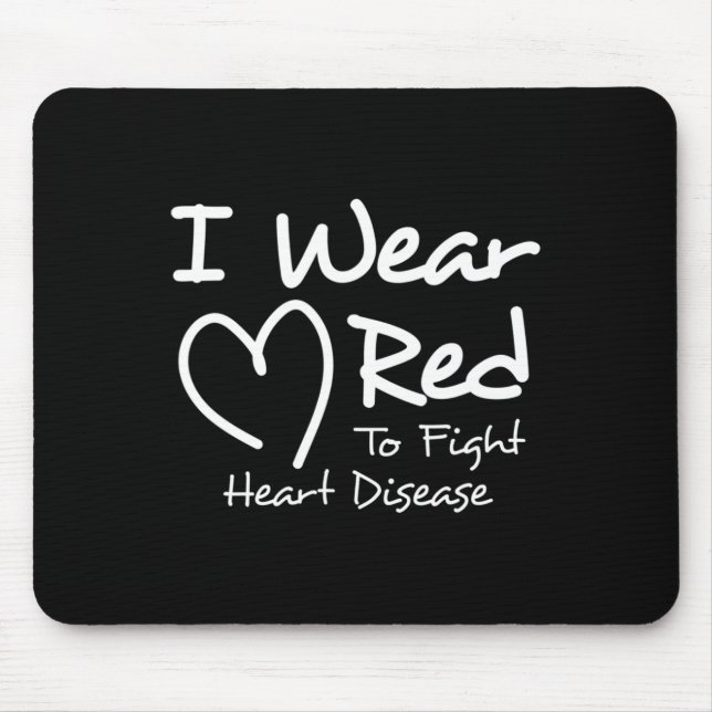Women's Heart Disease Design  Mouse Mat (Front)