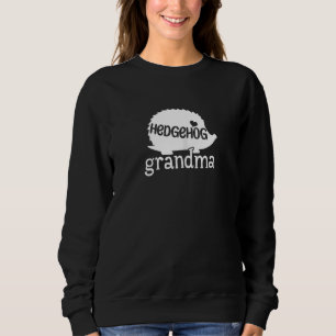 Womens Hedgehog Grandma Cute Hedgehog Owner Chri Sweatshirt