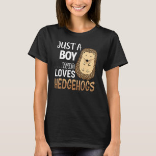 Womens Hedgehog Just A Boy Who Loves Hedgehog Cost T-Shirt