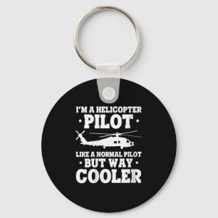 Womens Helicopter Lot Cooler Than Average Flyer Hu Key Ring