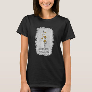 Womens Helping Little Minds Grow Splatter T-Shirt