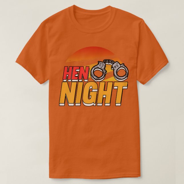 Womens Hen Night Bride  T-Shirt (Design Front)