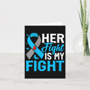 Womens Her Fight Is My Fight V-neck  Card