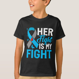 Womens Her Fight Is My Fight V-neck T-Shirt