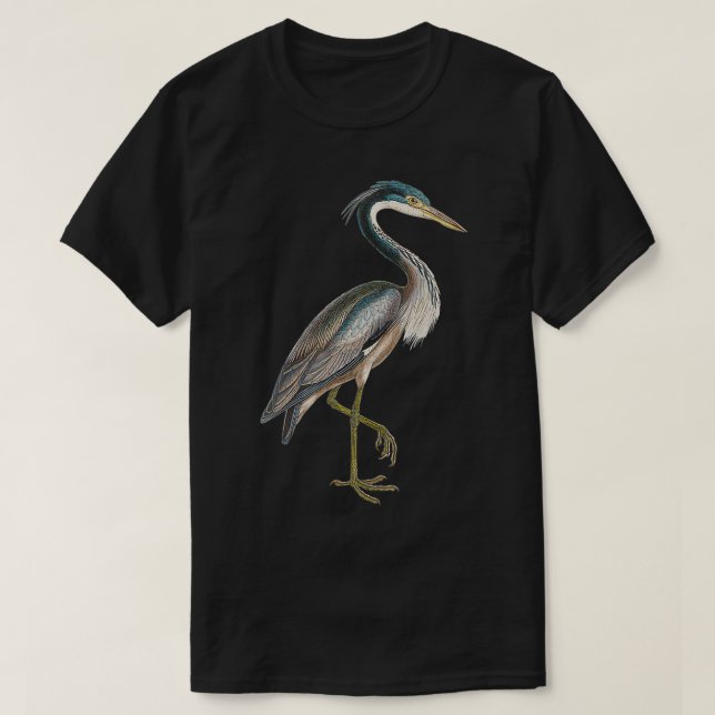 Womens Heron  Water Bird Lover Blue Heron coastal  T-Shirt (Design Front)