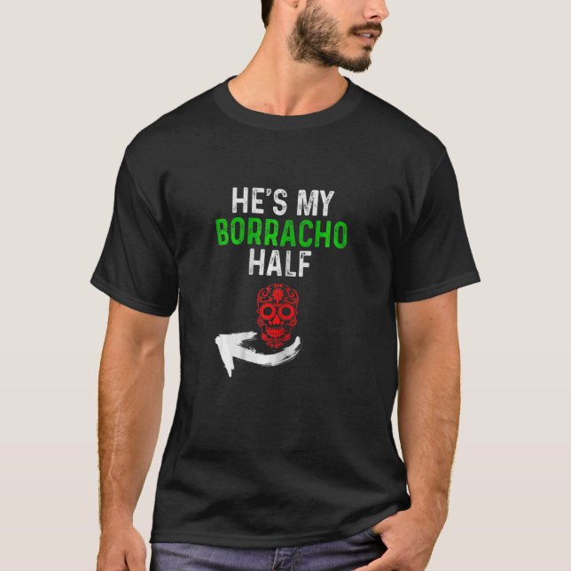 Womens Hes My Drunker Half Cinco De Mayo  Women  B T-Shirt (Front)